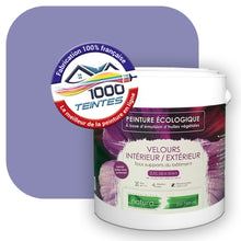 Charger l'image dans la galerie, Peinture écologique Natura Tassili® Les Violets (L'Atelier by Edicolor 136D/136-D/136D1) Intérieur/Extérieur VELOURS