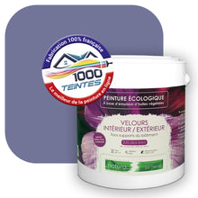 Charger l'image dans la galerie, Peinture écologique Natura Tassili® Les Violets (L'Atelier by Edicolor 137D/137-D/137D1) Intérieur/Extérieur VELOURS