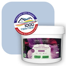 Charger l'image dans la galerie, Peinture écologique Natura Tassili® Les Bleus (L'Atelier by Edicolor 142A/142-A/142A1) Intérieur/Extérieur VELOURS