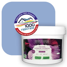 Charger l'image dans la galerie, Peinture écologique Natura Tassili® Les Bleus (L'Atelier by Edicolor 142B/142-B/142B1) Intérieur/Extérieur VELOURS