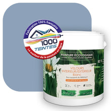 Charger l'image dans la galerie, Peinture écologique Natura Tassili® Les Bleus (L'Atelier by Edicolor 144A/144-A/144A1) Intérieur/Extérieur VELOURS
