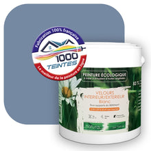Charger l'image dans la galerie, Peinture écologique Natura Tassili® Les Bleus (L'Atelier by Edicolor 144B/144-B/144B1) Intérieur/Extérieur VELOURS