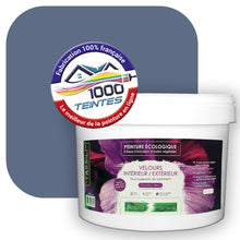 Charger l'image dans la galerie, Peinture écologique Natura Tassili® Les Bleus (L'Atelier by Edicolor 145B/145-B/145B1) Intérieur/Extérieur VELOURS