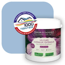 Charger l'image dans la galerie, Peinture écologique Natura Tassili® Les Bleus (L'Atelier by Edicolor 146A/146-A/146A1) Intérieur/Extérieur VELOURS