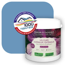 Charger l'image dans la galerie, Peinture écologique Natura Tassili® Les Bleus (L'Atelier by Edicolor 147D/147-D/147D1) Intérieur/Extérieur VELOURS