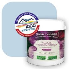 Charger l'image dans la galerie, Peinture écologique Natura Tassili® Les Bleus (L'Atelier by Edicolor 148A/148-A/148A1) Intérieur/Extérieur VELOURS
