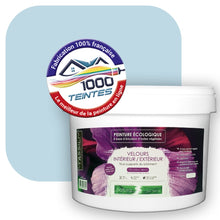 Charger l'image dans la galerie, Peinture écologique Natura Tassili® Les Bleus (L'Atelier by Edicolor 150A/150-A/150A1) Intérieur/Extérieur VELOURS