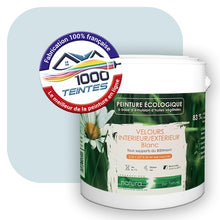 Charger l'image dans la galerie, Peinture écologique Natura Tassili® Les Bleus (L'Atelier by Edicolor 152A/152-A/152A1) Intérieur/Extérieur VELOURS