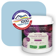 Charger l'image dans la galerie, Peinture écologique Natura Tassili® Les Bleus (L'Atelier by Edicolor 154A/154-A/154A1) Intérieur/Extérieur VELOURS