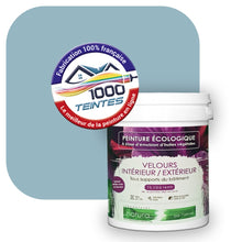 Charger l'image dans la galerie, Peinture écologique Natura Tassili® Les Bleus (L'Atelier by Edicolor 157D/157-D/157D1) Intérieur/Extérieur VELOURS