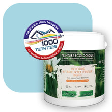 Charger l'image dans la galerie, Peinture écologique Natura Tassili® Les Bleus (L'Atelier by Edicolor 158A/158-A/158A1) Intérieur/Extérieur VELOURS
