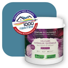 Charger l'image dans la galerie, Peinture écologique Natura Tassili® Les Bleus (L'Atelier by Edicolor 160D/160-D/160D1) Intérieur/Extérieur VELOURS