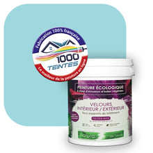 Charger l'image dans la galerie, Peinture écologique Natura Tassili® Les Bleus (L'Atelier by Edicolor 162A/162-A/162A1) Intérieur/Extérieur VELOURS