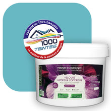 Charger l'image dans la galerie, Peinture écologique Natura Tassili® Les Bleus (L'Atelier by Edicolor 162C/162-C/162C1) Intérieur/Extérieur VELOURS