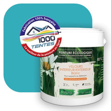 Charger l'image dans la galerie, Peinture écologique Natura Tassili® Les Bleus (L'Atelier by Edicolor 163C/163-C/163C1) Intérieur/Extérieur VELOURS