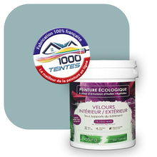 Charger l'image dans la galerie, Peinture écologique Natura Tassili® Les Bleus (L'Atelier by Edicolor 165C/165-C/165C1) Intérieur/Extérieur VELOURS