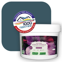 Charger l'image dans la galerie, Peinture écologique Natura Tassili® Les Bleus (L'Atelier by Edicolor 165E/165-E/165E1) Intérieur/Extérieur VELOURS