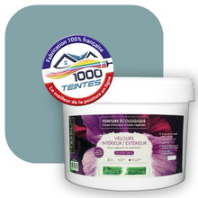 Charger l'image dans la galerie, Peinture écologique Natura Tassili® Les Bleus (L'Atelier by Edicolor 166C/166-C/166C1) Intérieur/Extérieur VELOURS