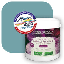 Charger l'image dans la galerie, Peinture écologique Natura Tassili® Les Bleus (L'Atelier by Edicolor 167C/167-C/167C1) Intérieur/Extérieur VELOURS