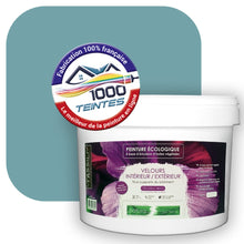 Charger l'image dans la galerie, Peinture écologique Natura Tassili® Les Bleus (L'Atelier by Edicolor 167C/167-C/167C1) Intérieur/Extérieur VELOURS