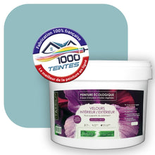 Charger l'image dans la galerie, Peinture écologique Natura Tassili® Les Bleus (L'Atelier by Edicolor 168B/168-B/168B1) Intérieur/Extérieur VELOURS