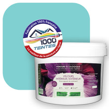 Charger l'image dans la galerie, Peinture écologique Natura Tassili® Les Bleus (L'Atelier by Edicolor 169B/169-B/169B1) Intérieur/Extérieur VELOURS