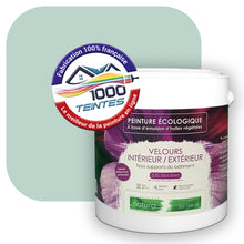 Charger l'image dans la galerie, Peinture écologique Natura Tassili® Les Verts (L'Atelier by Edicolor 173C/173-C/173C1) Intérieur/Extérieur VELOURS