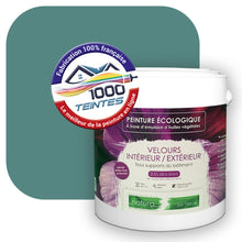 Charger l'image dans la galerie, Peinture écologique Natura Tassili® Les Verts (L'Atelier by Edicolor 173E/173-E/173E1) Intérieur/Extérieur VELOURS