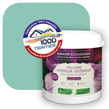 Charger l'image dans la galerie, Peinture écologique Natura Tassili® Les Verts (L'Atelier by Edicolor 174B/174-B/174B1) Intérieur/Extérieur VELOURS