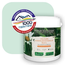 Charger l'image dans la galerie, Peinture écologique Natura Tassili® Les Verts (L'Atelier by Edicolor 176A/176-A/176A1) Intérieur/Extérieur VELOURS