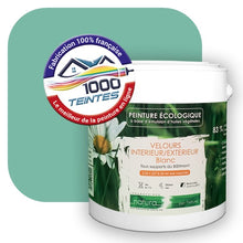 Charger l'image dans la galerie, Peinture écologique Natura Tassili® Les Verts (L'Atelier by Edicolor 176C/176-C/176C1) Intérieur/Extérieur VELOURS