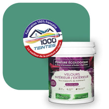 Charger l'image dans la galerie, Peinture écologique Natura Tassili® Les Verts (L'Atelier by Edicolor 176D/176-D/176D1) Intérieur/Extérieur VELOURS