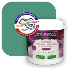Charger l'image dans la galerie, Peinture écologique Natura Tassili® Les Verts (L'Atelier by Edicolor 176D/176-D/176D1) Intérieur/Extérieur VELOURS