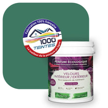 Charger l'image dans la galerie, Peinture écologique Natura Tassili® Les Verts (L'Atelier by Edicolor 176E/176-E/176E1) Intérieur/Extérieur VELOURS