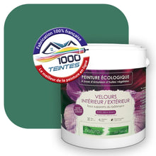 Charger l'image dans la galerie, Peinture écologique Natura Tassili® Les Verts (L'Atelier by Edicolor 176E/176-E/176E1) Intérieur/Extérieur VELOURS