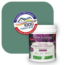 Charger l'image dans la galerie, Peinture écologique Natura Tassili® Les Verts (L'Atelier by Edicolor 177D/177-D/177D1) Intérieur/Extérieur VELOURS