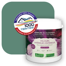 Charger l'image dans la galerie, Peinture écologique Natura Tassili® Les Verts (L'Atelier by Edicolor 177D/177-D/177D1) Intérieur/Extérieur VELOURS