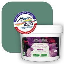 Charger l'image dans la galerie, Peinture écologique Natura Tassili® Les Verts (L'Atelier by Edicolor 177D/177-D/177D1) Intérieur/Extérieur VELOURS