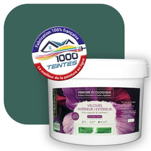 Charger l'image dans la galerie, Peinture écologique Natura Tassili® Les Verts (L'Atelier by Edicolor 177E/177-E/177E1) Intérieur/Extérieur VELOURS