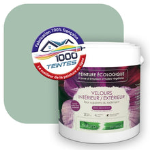 Charger l'image dans la galerie, Peinture écologique Natura Tassili® Les Verts (L'Atelier by Edicolor 178C/178-C/178C1) Intérieur/Extérieur VELOURS
