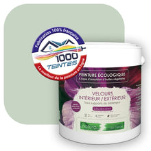 Charger l'image dans la galerie, Peinture écologique Natura Tassili® Les Verts (L'Atelier by Edicolor 179A/179-A/179A1) Intérieur/Extérieur VELOURS