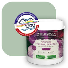 Charger l'image dans la galerie, Peinture écologique Natura Tassili® Les Verts (L'Atelier by Edicolor 179B/179-B/179B1) Intérieur/Extérieur VELOURS