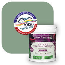Charger l'image dans la galerie, Peinture écologique Natura Tassili® Les Verts (L'Atelier by Edicolor 179C/179-C/179C1) Intérieur/Extérieur VELOURS
