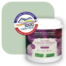 Charger l'image dans la galerie, Peinture écologique Natura Tassili® Les Verts (L'Atelier by Edicolor 180A/180-A/180A1) Intérieur/Extérieur VELOURS