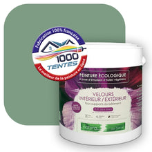 Charger l'image dans la galerie, Peinture écologique Natura Tassili® Les Verts (L'Atelier by Edicolor 181D/181-D/181D1) Intérieur/Extérieur VELOURS