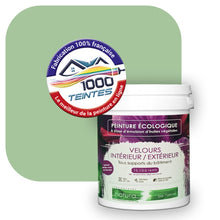 Charger l'image dans la galerie, Peinture écologique Natura Tassili® Les Verts (L'Atelier by Edicolor 182A/182-A/182A1) Intérieur/Extérieur VELOURS