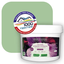 Charger l'image dans la galerie, Peinture écologique Natura Tassili® Les Verts (L'Atelier by Edicolor 182A/182-A/182A1) Intérieur/Extérieur VELOURS