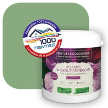 Charger l'image dans la galerie, Peinture écologique Natura Tassili® Les Verts (L'Atelier by Edicolor 182B/182-B/182B1) Intérieur/Extérieur VELOURS