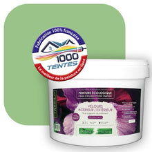 Charger l'image dans la galerie, Peinture écologique Natura Tassili® Les Verts (L'Atelier by Edicolor 183A/183-A/183A1) Intérieur/Extérieur VELOURS