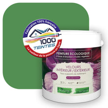 Charger l'image dans la galerie, Peinture écologique Natura Tassili® Les Verts (L'Atelier by Edicolor 183B/183-B/183B1) Intérieur/Extérieur VELOURS